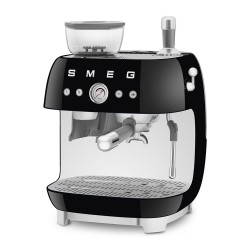 SMEG ESPRESSO MACHINE 50'STYLE WITH INTEGRATED GRINDER BLACK EGF03BLEU