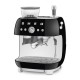SMEG ESPRESSO MACHINE 50'STYLE WITH INTEGRATED GRINDER BLACK EGF03BLEU SMEG ESPRESSO MACHINE 50'STYLE WITH INTEGRATED GRINDER BLACK EGF03BLEU