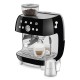 SMEG ESPRESSO MACHINE 50'STYLE WITH INTEGRATED GRINDER BLACK EGF03BLEU SMEG ESPRESSO MACHINE 50'STYLE WITH INTEGRATED GRINDER BLACK EGF03BLEU