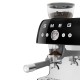SMEG ESPRESSO MACHINE 50'STYLE WITH INTEGRATED GRINDER BLACK EGF03BLEU SMEG ESPRESSO MACHINE 50'STYLE WITH INTEGRATED GRINDER BLACK EGF03BLEU
