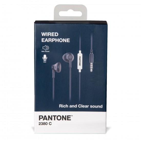 CELLY PANTONE CORDED HEADSET BLACK PT-WDE001N CELLY PANTONE CORDED HEADSET BLACK PT-WDE001N