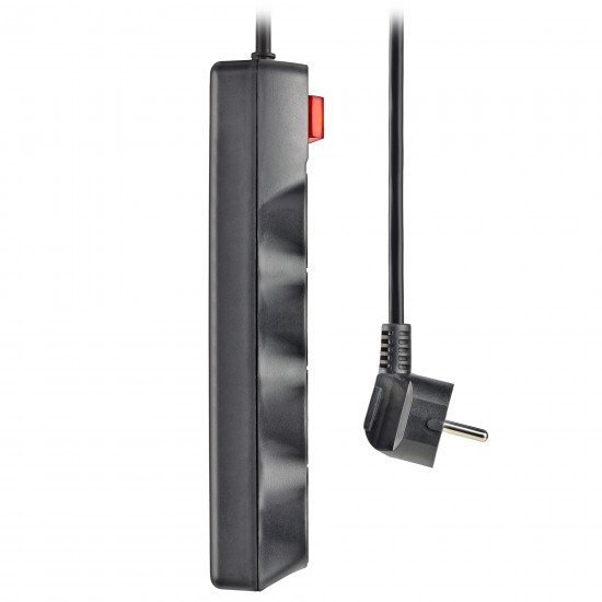 NGS POWER STRIP WITH SWITCH SURGE POLE 800 WITH 8 BLACK SOCKETS