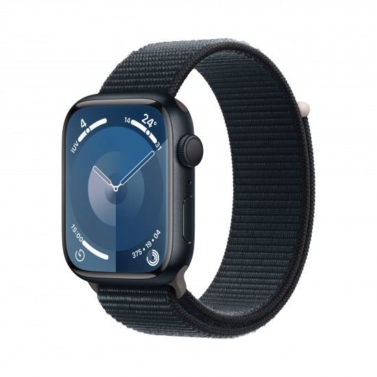 APPLE WATCH SERIES 9 45MM MIDNIGHT ALUMINIUM CASE WIT MIDNIGHT SPORT LOOP MR9C3QL/A