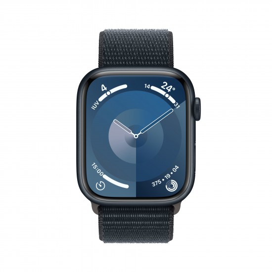 APPLE WATCH SERIES 9 45MM MIDNIGHT ALUMINIUM CASE WIT MIDNIGHT SPORT LOOP MR9C3QL/A