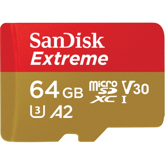 SANDISK EXTREME MICROSDXC UHS-I 64 GB SDSQXA2-064G-GN6MA SANDISK EXTREME MICROSDXC UHS-I 64 GB SDSQXA2-064G-GN6MA