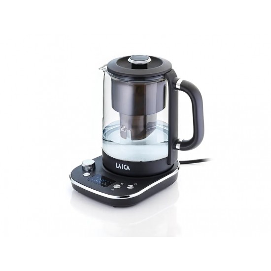 LAICA ADJUSTABLE KETTLE FROM 38º TO 100ºC WITH BLACK WATER FILTER KJ4000L