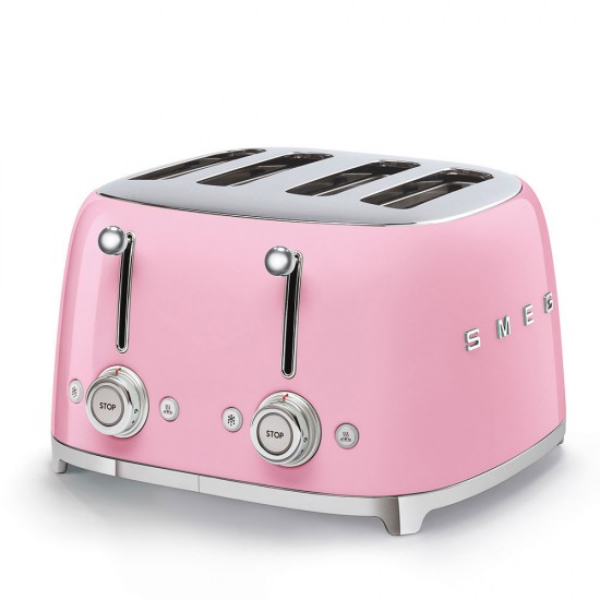 SMEG TOASTER 4X4 50´STYLE PINK TSF03PKEU SMEG TOASTER 4X4 50´STYLE PINK TSF03PKEU