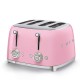 SMEG TOASTER 4X4 50´STYLE PINK TSF03PKEU SMEG TOASTER 4X4 50´STYLE PINK TSF03PKEU