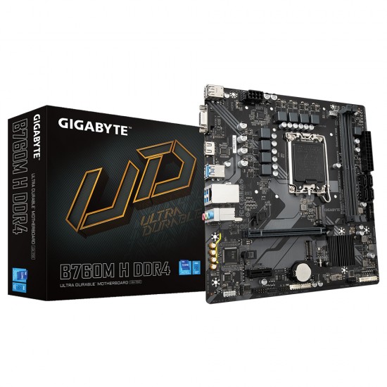GIGABYTE B760M H MOTHERBOARD MICRO ATX DDR4 LGA1700 9MB76MH4-00-10 GIGABYTE B760M H MOTHERBOARD MICRO ATX DDR4 LGA1700 9MB76MH4-00-10