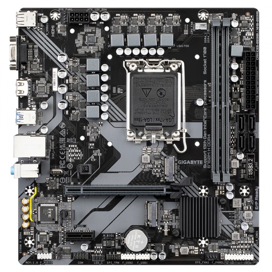 GIGABYTE B760M H MOTHERBOARD MICRO ATX DDR4 LGA1700 9MB76MH4-00-10 GIGABYTE B760M H MOTHERBOARD MICRO ATX DDR4 LGA1700 9MB76MH4-00-10