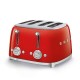 SMEG TOASTER 4x4 50´STYLE RED TSF03RDEU SMEG TOASTER 4x4 50´STYLE RED TSF03RDEU