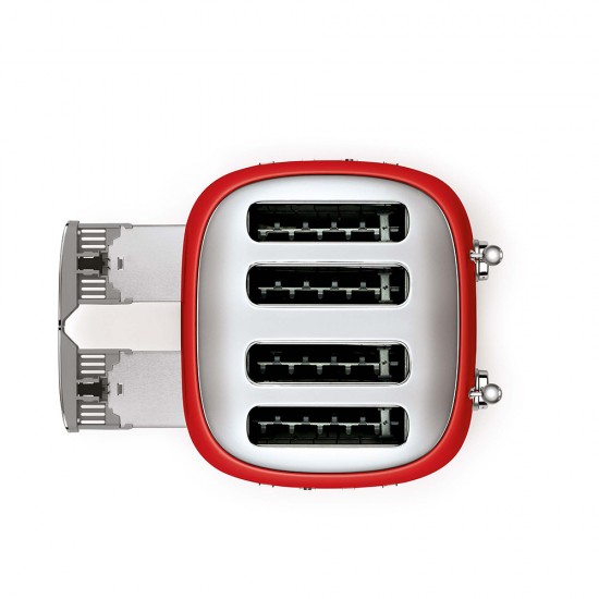 SMEG TOASTER 4x4 50´STYLE RED TSF03RDEU SMEG TOASTER 4x4 50´STYLE RED TSF03RDEU