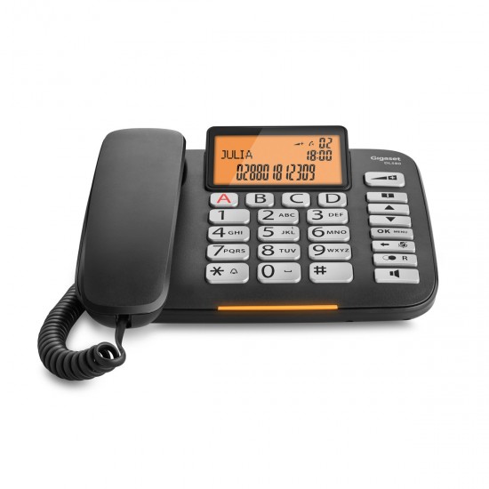 GIGASET LANDLINE DL580 BLACK ( S30350-S216-R101 )