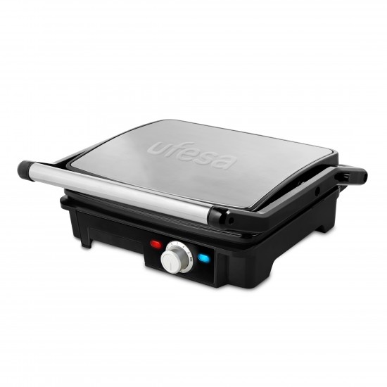 UFESA GRILL PR2000 INOX 2200W OPENING 180º 29X23 UFESA GRILL PR2000 INOX 2200W OPENING 180º 29X23