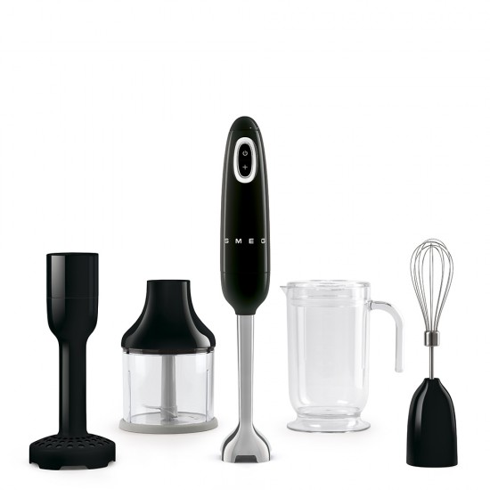 SMEG HAND BLENDER BLACK WITH ACCESSORIES HBF22BLEU SMEG HAND BLENDER BLACK WITH ACCESSORIES HBF22BLEU