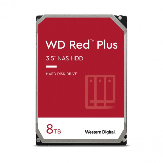 WESTERN DIIGITAL RED PLUS INTERNAL HARD DRIVE 8TB 5640RPM 256MB 3.5" SERIAL ATA III WD80EFPX