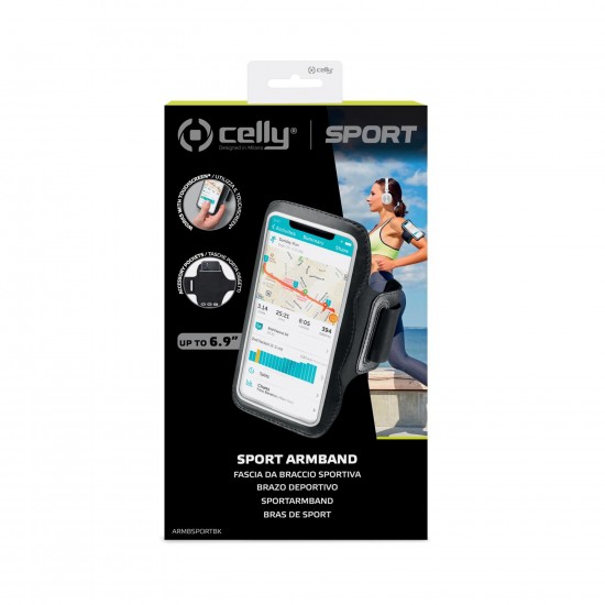 CELLY SMARTPHONE CASE UP TO 6 9 ARMBSPORTBK CELLY SMARTPHONE CASE UP TO 6 9 ARMBSPORTBK