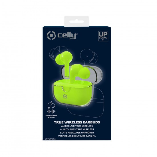 CELLY EARBUDS CLEARGN GREEN