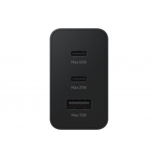 SAMSUNG TRIO CHARGER 65W EP-T6530NB BLACK SINGLE CHARGER SAMSUNG TRIO CHARGER 65W EP-T6530NB BLACK SINGLE CHARGER