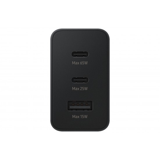SAMSUNG TRIO CHARGER 65W EP-T6530NB BLACK SINGLE CHARGER SAMSUNG TRIO CHARGER 65W EP-T6530NB BLACK SINGLE CHARGER