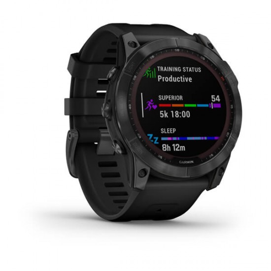 GARMIN FENIX 7X SOLAR PREMIUM MULTISPORT GPS WATCH SLATE GRAY WITH BLACK BAND 010-02541-01 GARMIN FENIX 7X SOLAR PREMIUM MULTISPORT GPS WATCH SLATE GRAY WITH BLACK BAND 010-02541-01