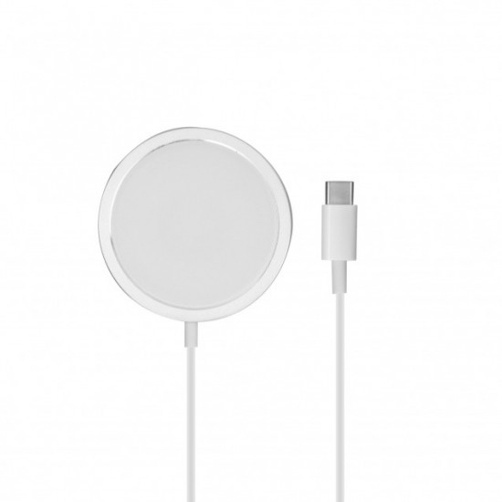 CONTACT MAGCHARGE COMPATIBLE CHARGER 15W CABLE 1M COMPATIBLE IPHONE 12, WHITE