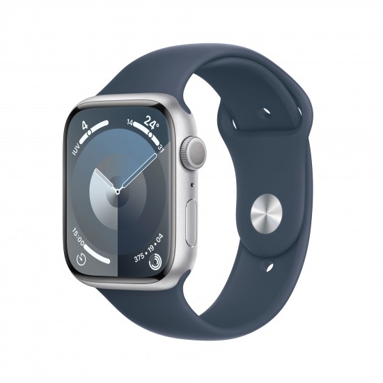 APPLE-WATCH-SERIES-9-45MM-GPS-SILVER-ALUMINIUM-CASE-WITH-STORM-BLUE ...