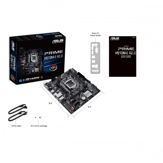 ASUS PRIME H510M-E R2.0 MOTHERBOARD MICRO ATX LGA1200 - H470 90MB1FQ0-M0EAY0 ASUS PRIME H510M-E R2.0 MOTHERBOARD MICRO ATX LGA1200 - H470 90MB1FQ0-M0EAY0