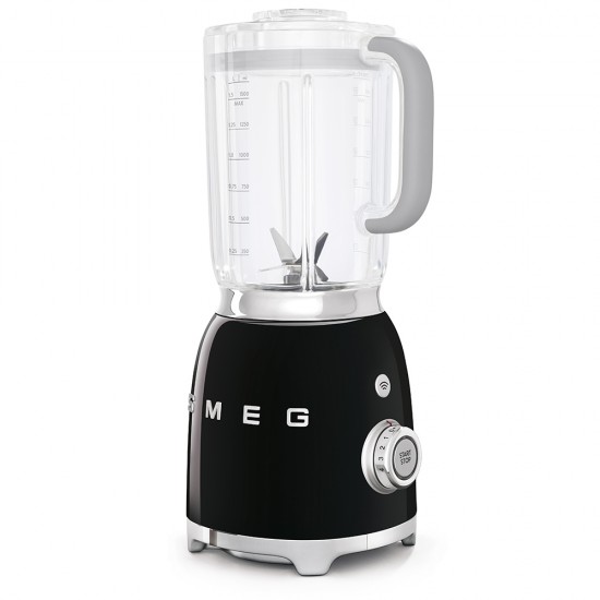 SMEG 50'STYLE GLASS BLENDER BLACK BLF01BLEU SMEG 50'STYLE GLASS BLENDER BLACK BLF01BLEU