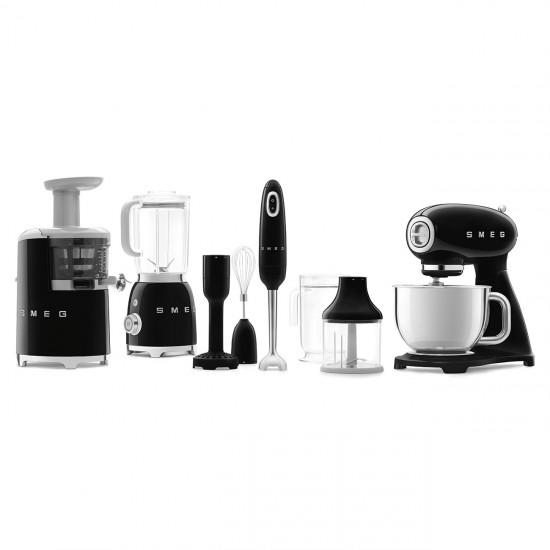 SMEG 50'STYLE GLASS BLENDER BLACK BLF01BLEU SMEG 50'STYLE GLASS BLENDER BLACK BLF01BLEU