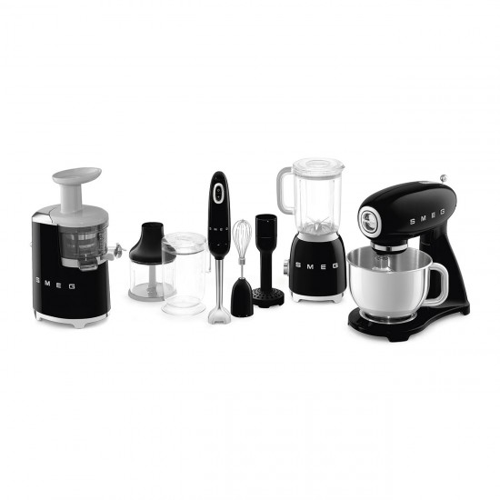 SMEG 50'STYLE GLASS BLENDER BLACK BLF01BLEU SMEG 50'STYLE GLASS BLENDER BLACK BLF01BLEU