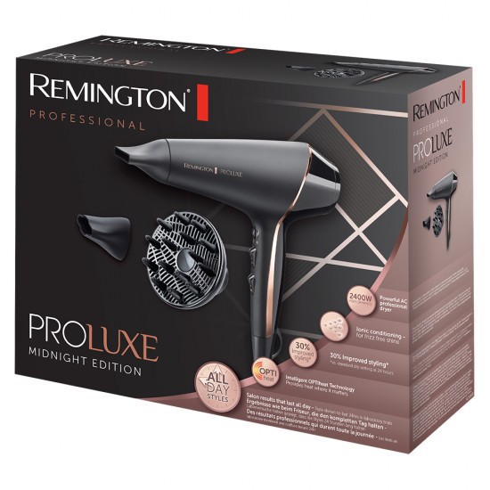 REMINGTON PRO LUXEA HAIR DRYER AC9140B 2400W BLACK REMINGTON PRO LUXEA HAIR DRYER AC9140B 2400W BLACK