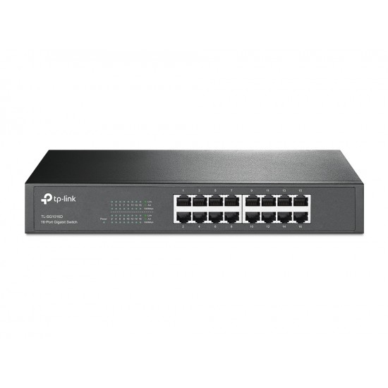 TP-LINK SWITCH 16 PORT GIGA RACK 13 TL-SG1016D TP-LINK SWITCH 16 PORT GIGA RACK 13 TL-SG1016D