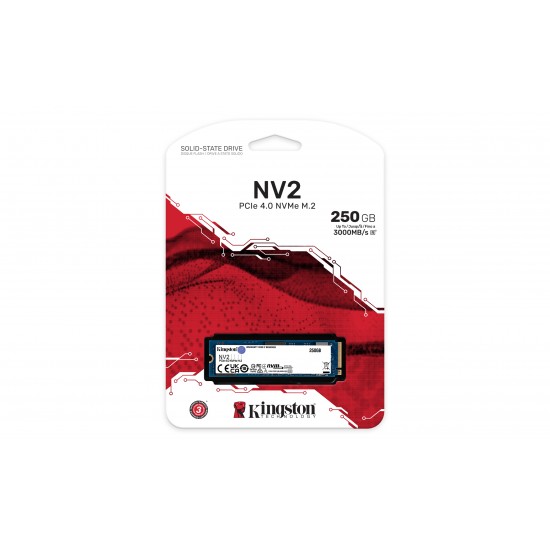 KINGSTON 250GB NV2 M.2 2280 PCIE 4.0 NVME SSD SNV2S/250G