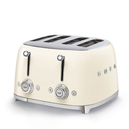 SMEG TOASTER 4X4 50´STYLE CREAM TSF03CREU SMEG TOASTER 4X4 50´STYLE CREAM TSF03CREU
