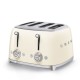 SMEG TOASTER 4X4 50´STYLE CREAM TSF03CREU SMEG TOASTER 4X4 50´STYLE CREAM TSF03CREU