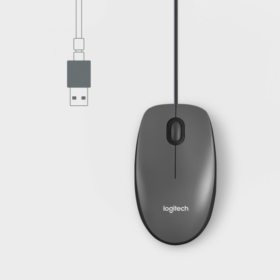 LOGITECH M100 MOUSE BLACK