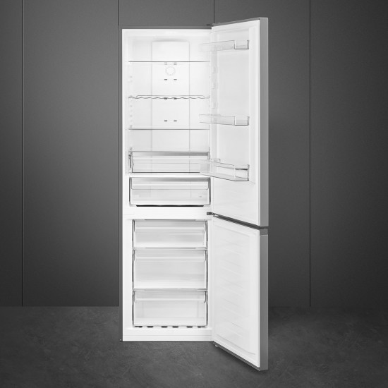 SMEG FRIDGE COMBINED STAINLESS STEEL EFFECT FC18XDNE SMEG FRIDGE COMBINED STAINLESS STEEL EFFECT FC18XDNE