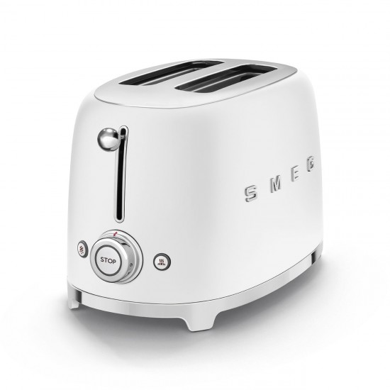 SMEG TOASTER 2X2 50´ STYLE MATT WHITE TSF01WHMEU SMEG TOASTER 2X2 50´ STYLE MATT WHITE TSF01WHMEU
