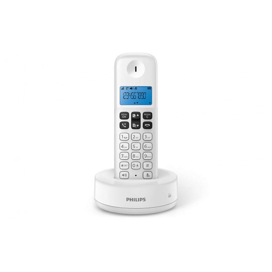 PHILIPS WIRELESS LANDLINE TELEPHONE D1611W/34 WHITE PHILIPS WIRELESS LANDLINE TELEPHONE D1611W/34 WHITE