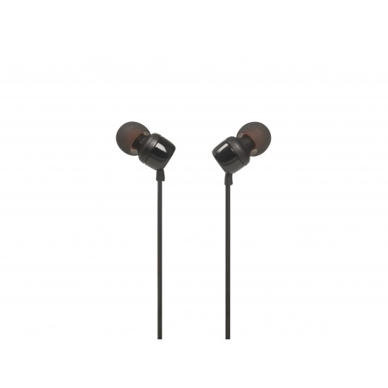 JBL TUNE 110 IN-EAR HEADPHONES BLACK JBLT110BLK JBL TUNE 110 IN-EAR HEADPHONES BLACK JBLT110BLK