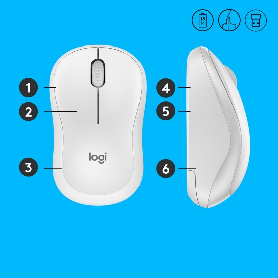 LOGITECH MOUSE M220 SILENT WHITE (910-006128) LOGITECH MOUSE M220 SILENT WHITE (910-006128)