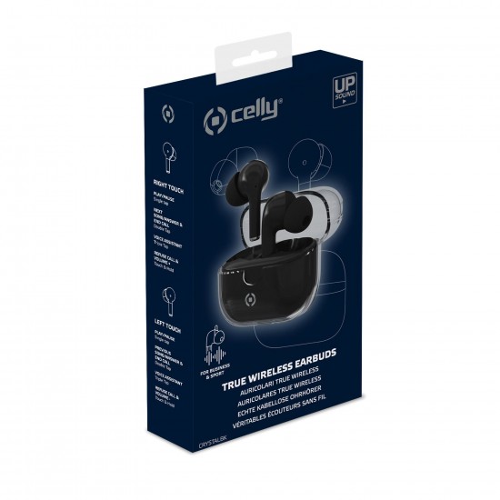 CELLY  EARBUDS WIRELESS CLEARWH WHITE