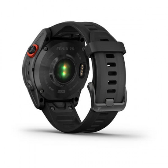 GARMIN FENIX 7S SOLAR PREMIUM MULTISPORT GPS WATCH SLATE GRAY WITH BLACK BAND GARMIN FENIX 7S SOLAR PREMIUM MULTISPORT GPS WATCH SLATE GRAY WITH BLACK BAND