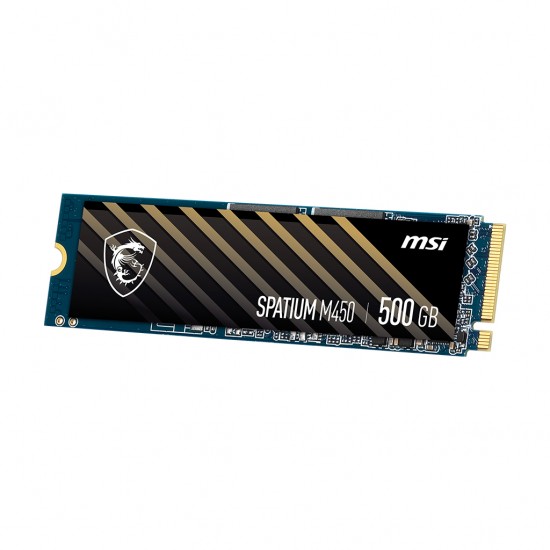MSI SPATIUM M450 PCIE 4.0 NVME 500GB SSD M.2 PCI EXPRESS 4.0 3D NAND S78-440K220-P83 MSI SPATIUM M450 PCIE 4.0 NVME 500GB SSD M.2 PCI EXPRESS 4.0 3D NAND S78-440K220-P83