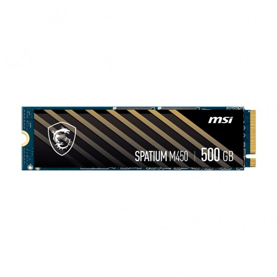 MSI SPATIUM M450 PCIE 4.0 NVME 500GB SSD M.2 PCI EXPRESS 4.0 3D NAND S78-440K220-P83 MSI SPATIUM M450 PCIE 4.0 NVME 500GB SSD M.2 PCI EXPRESS 4.0 3D NAND S78-440K220-P83