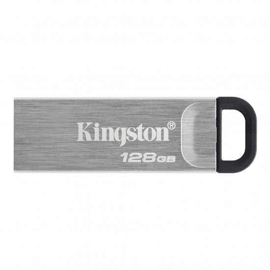 KINGSTON DATATRAVELER KYSON FLASH DRIVE 128GB USB-A 3.2 SILVER DTKN/128GB KINGSTON DATATRAVELER KYSON FLASH DRIVE 128GB USB-A 3.2 SILVER DTKN/128GB