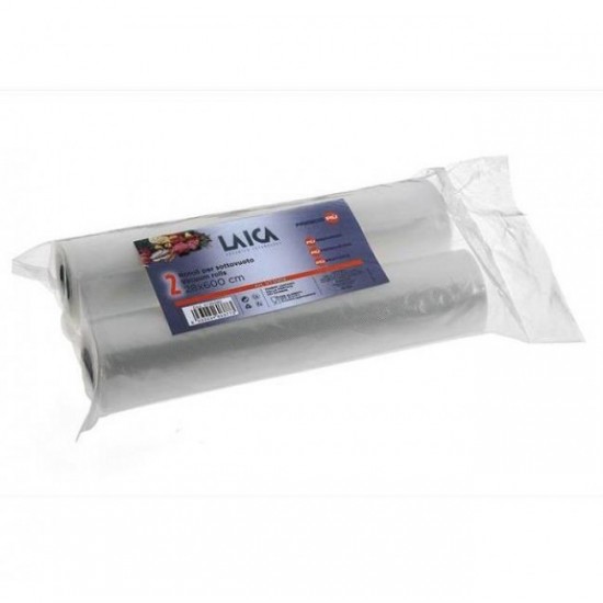 LAICA 2 ROLLS EMPTY CONSERVATION 28X600CM VT3509 LAICA 2 ROLLS EMPTY CONSERVATION 28X600CM VT3509