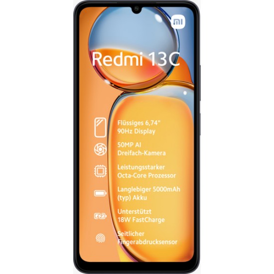 XIAOMI REDMI 13C 6+128GB NFC DS 4G MIDNIGHT BLACK OEM