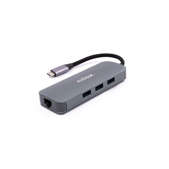 NILOX DOCK TYPE C 3 USB 3.0, HDMI + HDMI + VGA, USB C, RJ45 NXDSUSBC03 NILOX DOCK TYPE C 3 USB 3.0, HDMI + HDMI + VGA, USB C, RJ45 NXDSUSBC03